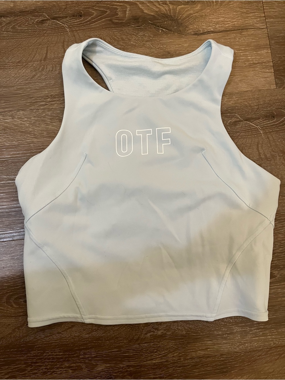 lululemon OTF Women’s Light Blue Performance Crop Tank